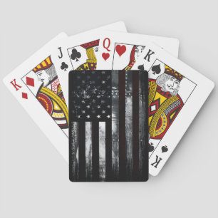Vintage Industrielle Amerikanische Flagge Spielkarten