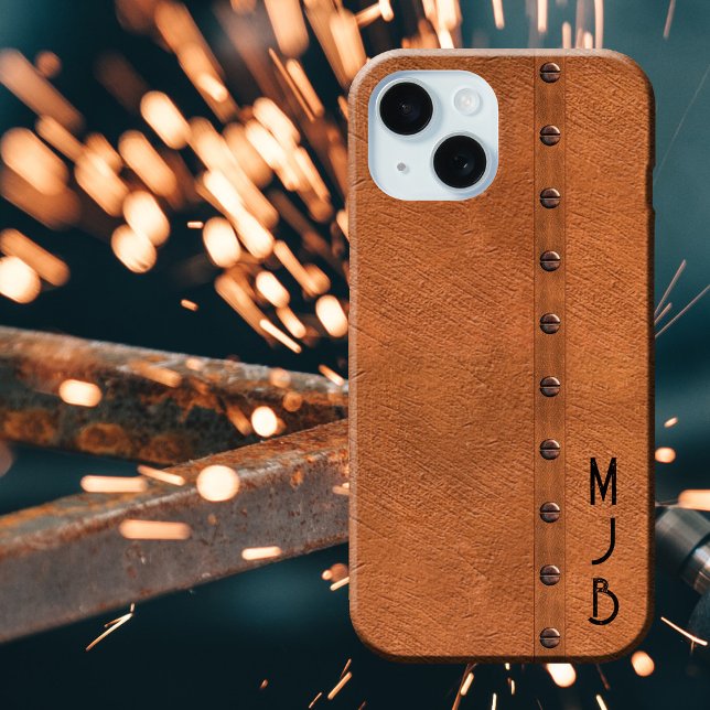 Vintage industrielle Imitat Kupfermonogramm Case-Mate iPhone Hülle (Von Creator hochgeladen)