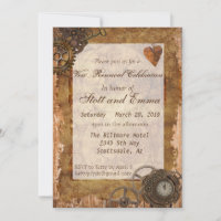 Vintage industrielle Steampunk-Vow-Erneuerung