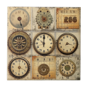 Vintage Industrieller Grunge Fliese