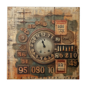 Vintage Industrieller Grunge Fliese