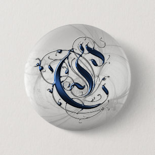 Vintage Initiale C Button