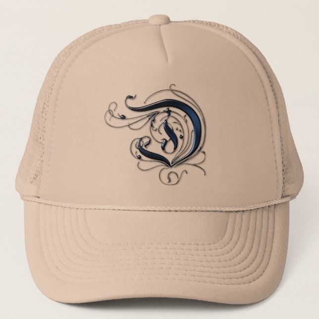 Vintage Initiale D Truckerkappe (Vorderseite)