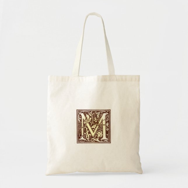 Vintage Initiale M Tragetasche (Vorne)