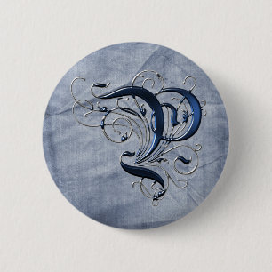 Vintage Initiale P Button