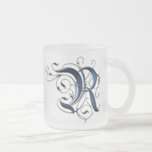 Vintage Initiale R Mattglastasse