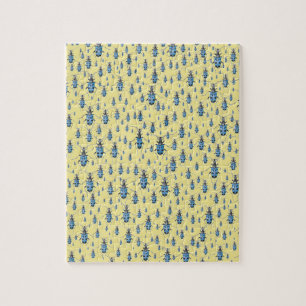 Vintage Insects Marsch der Blau Gepunkteten Käfer Puzzle