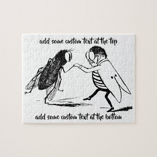 Vintage Insekten tanzen; Bluebottle Fly Puzzle (Horizontal)