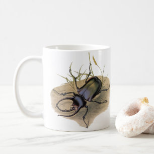 Vintage Insekten und Bugs, Rhinozeroskäfer Tasse