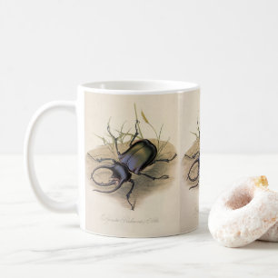Vintage Insekten und Käfer, Rhino Nashornkäfer Tasse