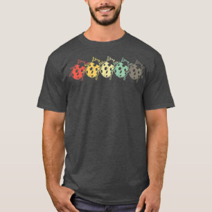 Vintage-Insektenliebhaber Retro-Marienkäfer-Farbe T-Shirt
