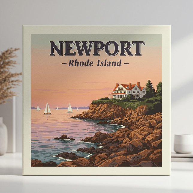 Vintage Insel Newport Rhode Fliese (Von Creator hochgeladen)