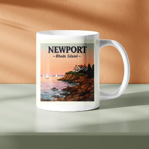 Vintage Insel Newport Rhode Kaffeetasse