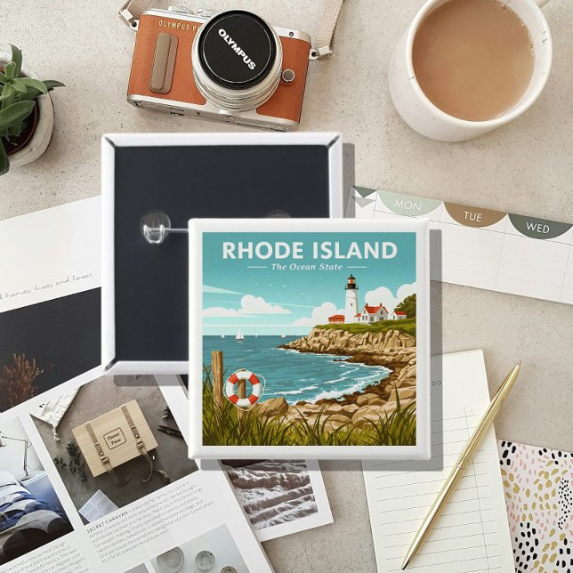 Vintage Insel Rhode Button (Von Creator hochgeladen)