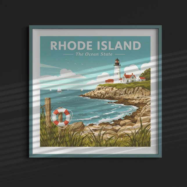 Vintage Insel Rhode Poster (Von Creator hochgeladen)