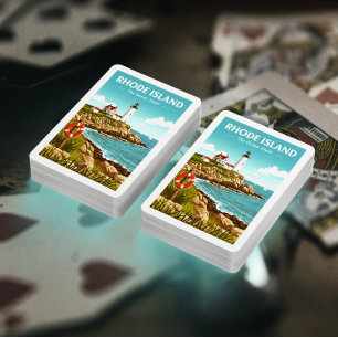 Vintage Insel Rhode Spielkarten