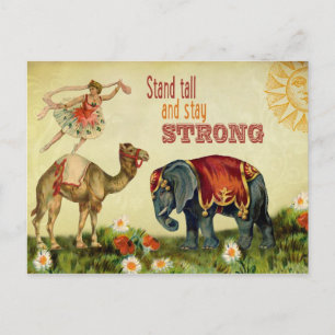 Vintage Inspirations-Tänzer Postkarte
