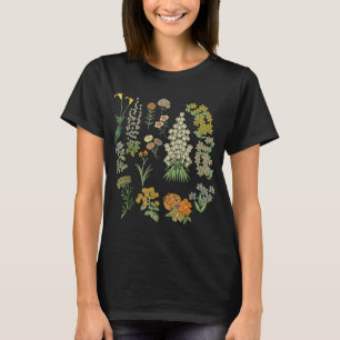 Vintage Inspiriert Blume Botanische Pflanze Art T-Shirt