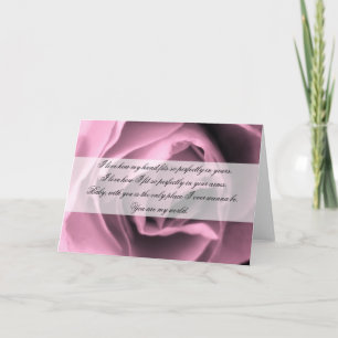 Vintage Inspirierte Romantik-Rose-Angebotskarte Karte