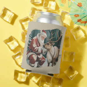 Vintage inspirierte Weihnachten Retro Weihnachtsma Dosenkühler
