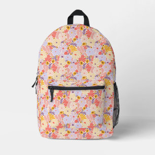 Vintage-inspirierter floraler Rucksack in Rosa und