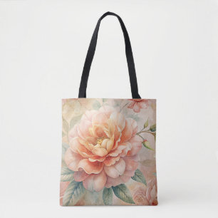 Vintage-inspirierter Pfirsich-Ton Floral-Aquarell