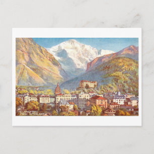 Vintage Interlaken, Schweiz, Postkarte