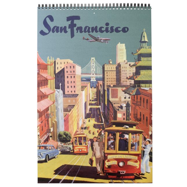 Vintage internationale Reiseplakate Kalender (Titelbild)