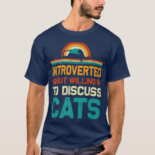Vintage Introvertiert, aber Diskutiert Gerne Über T-Shirt