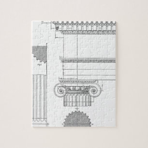 vintage ionische Architektur Puzzle