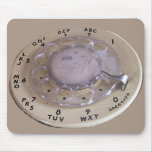Vintage Ipad-Nachrichtenmaschine Mousepad