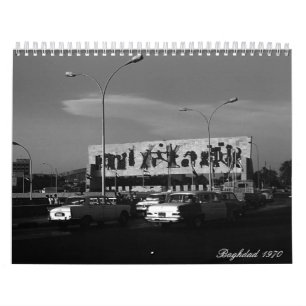 Vintage Irak Bagdad 1970 Kalender