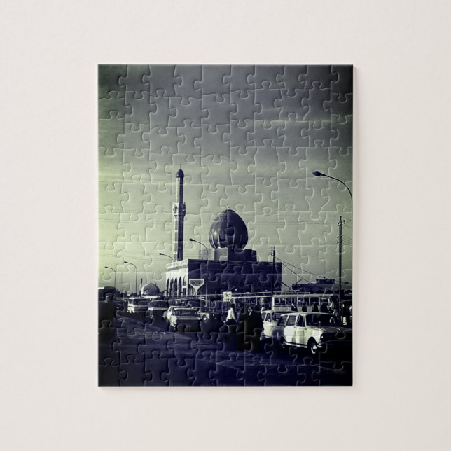 Vintage Irak Bagdad Buniya-Moschee Puzzle (Vertikal)