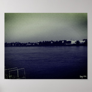 Vintage Irak Bagdad Forat Fluss Poster