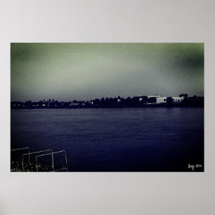 Vintage Irak Bagdad Forat Fluss Poster