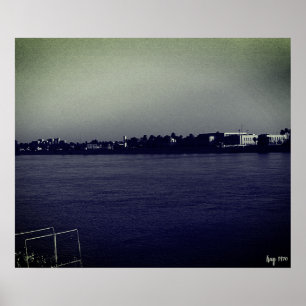 Vintage Irak Bagdad Forat Fluss Poster