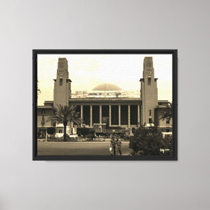 Vintage Irak Bagdad Hauptbahnhof Leinwanddruck