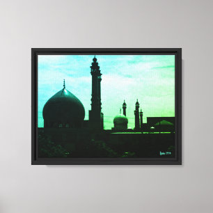 Vintage Iran Ghom Fatima-Moschee Leinwanddruck