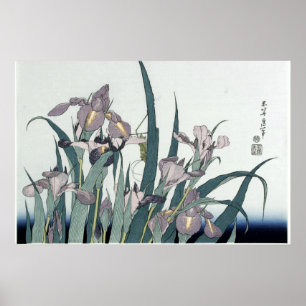 Vintage Ire und eine Locust von Katsushika Hokusia Poster