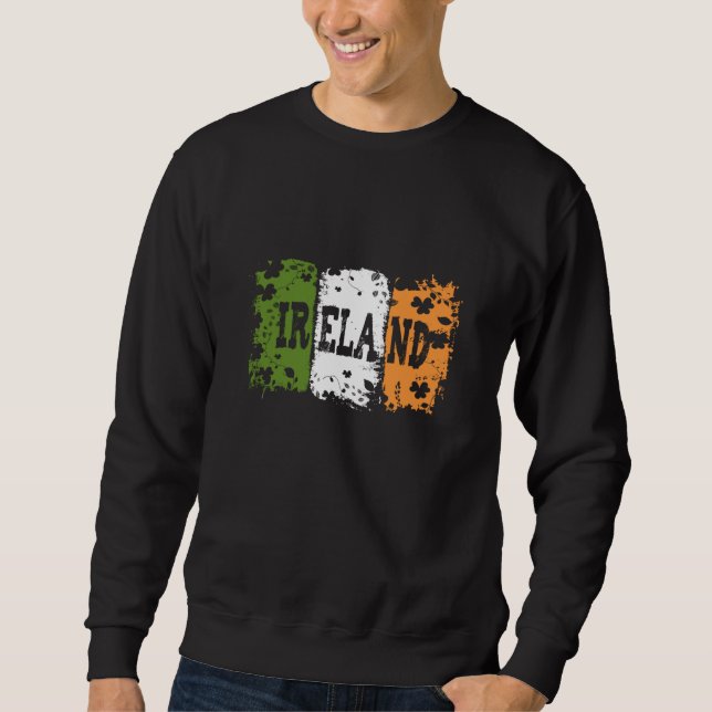 Vintage Ireland Irish Flag Sweatshirt (Vorderseite)