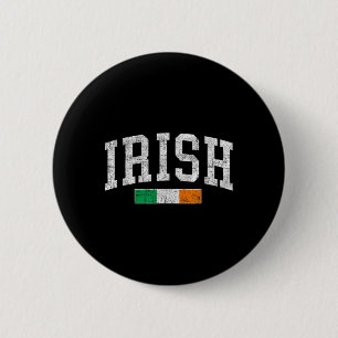 Vintage irische Flagge St Patricks Day Retro Irlan Button