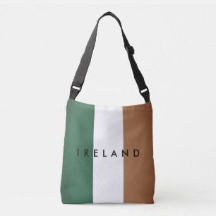 Vintage irische Flagge von Irland Umhängetasche Tragetaschen Mit Langen Trägern
