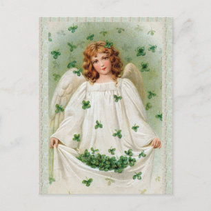 Vintage Irish Angel Postcard Postkarte