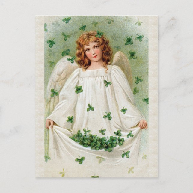 Vintage Irish Angel Postcard  Postkarte (Vorderseite)