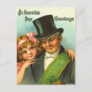 Vintage Irish St. Patrick's Day Postkarten