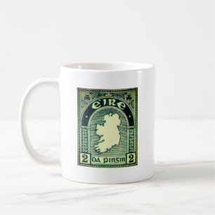 Vintage-Irland-Briefmarke, 1922 Kaffeetasse
