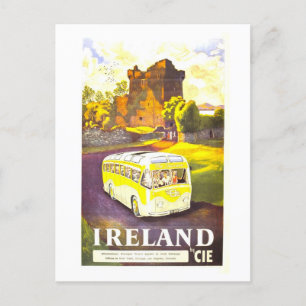 Vintage Irland CIE Reiseplakat Postkarte