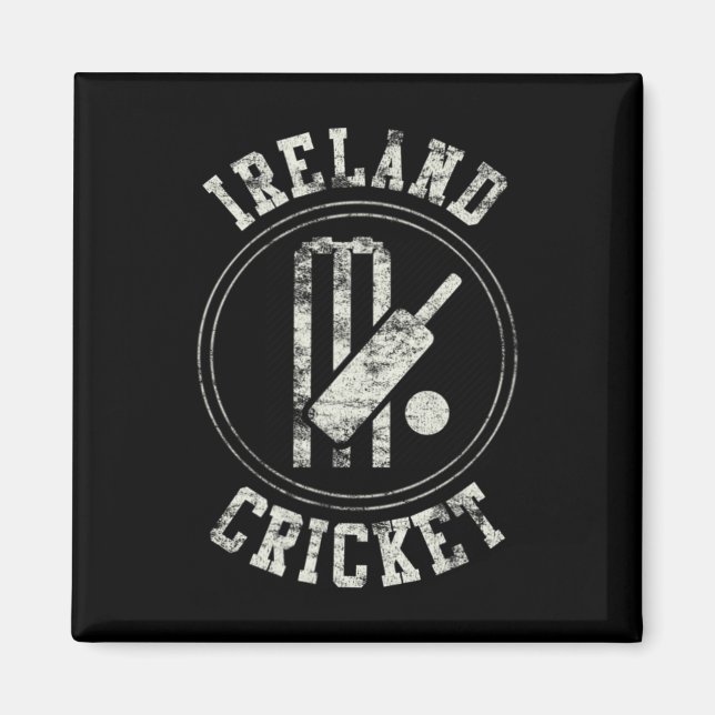 Vintage Irland Cricket Logo Magnet (Vorne)