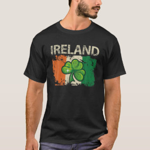 Vintage Irland irische Flagge Stolz Geschenk T-Shirt