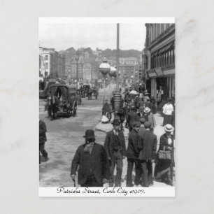 Vintage Irland, Patrick's Street, Cork 1903 Postkarte